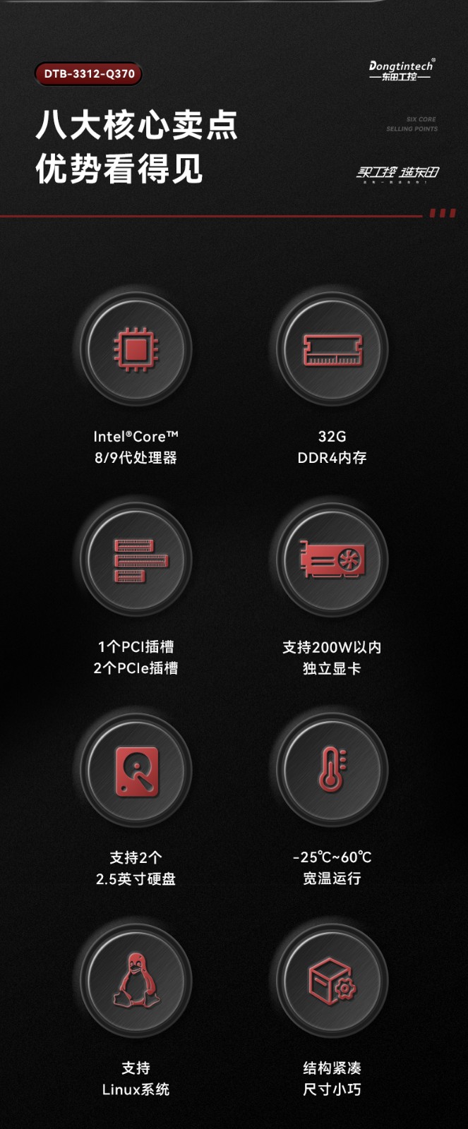 邊緣計算工業電腦,酷睿8代海南工控機,DTB-3312-Q370.jpg