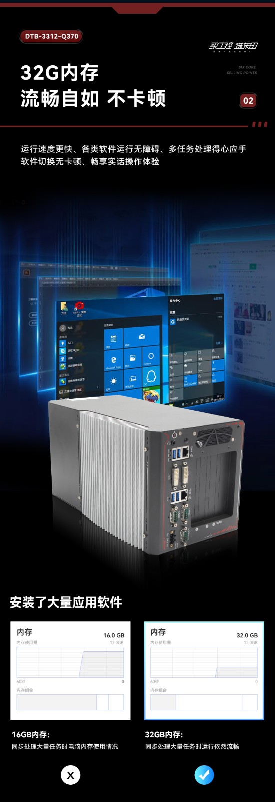 邊緣計算工業電腦,酷睿8代海南工控機,DTB-3312-Q370.jpg