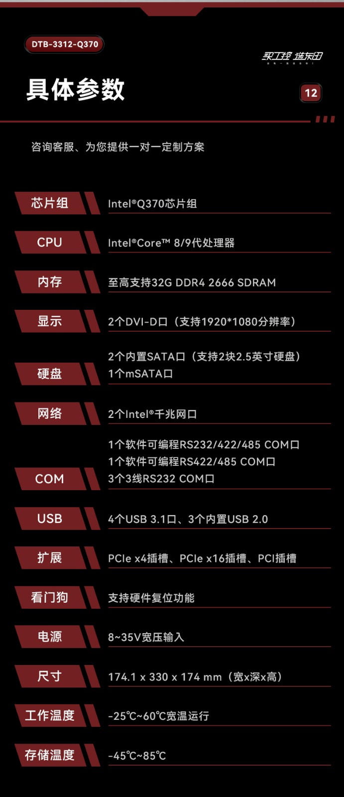 邊緣計算工業電腦,酷睿8代海南工控機,DTB-3312-Q370.jpg