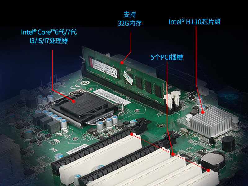 東田酷睿6代工業電腦|4U工控機|DT-610L-WH110MA