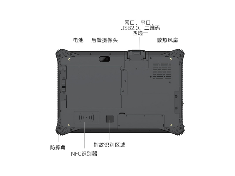 工業車載平板電腦-10.1英寸三防加固-DTZ-I1012E