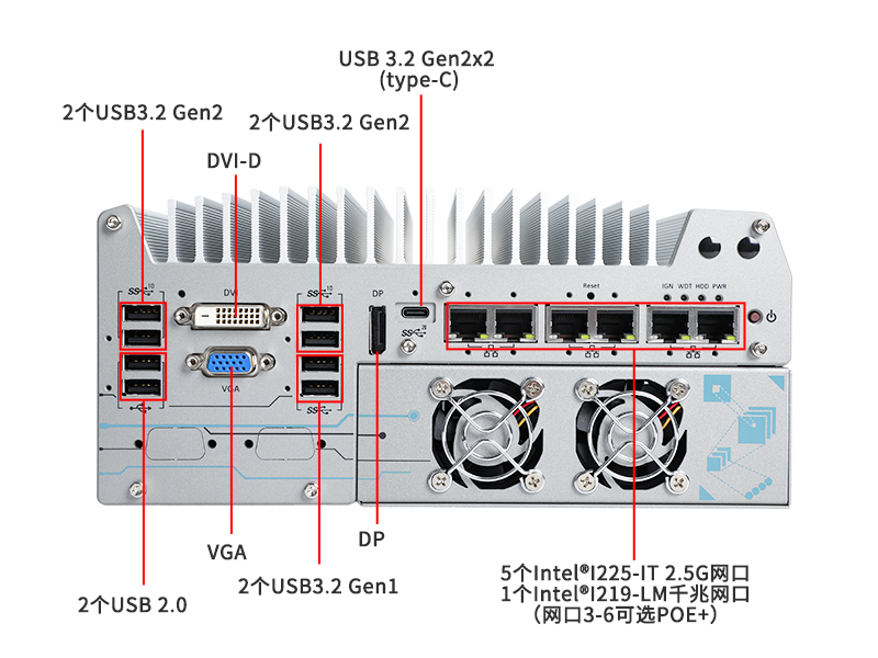 海南酷睿12代工業電腦|工業車載計算機|DTB-3180-Q670E