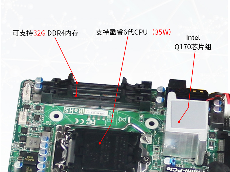 天津東田工控主機|嵌入式6串口6USB工業電腦|DTB-3042-Q170