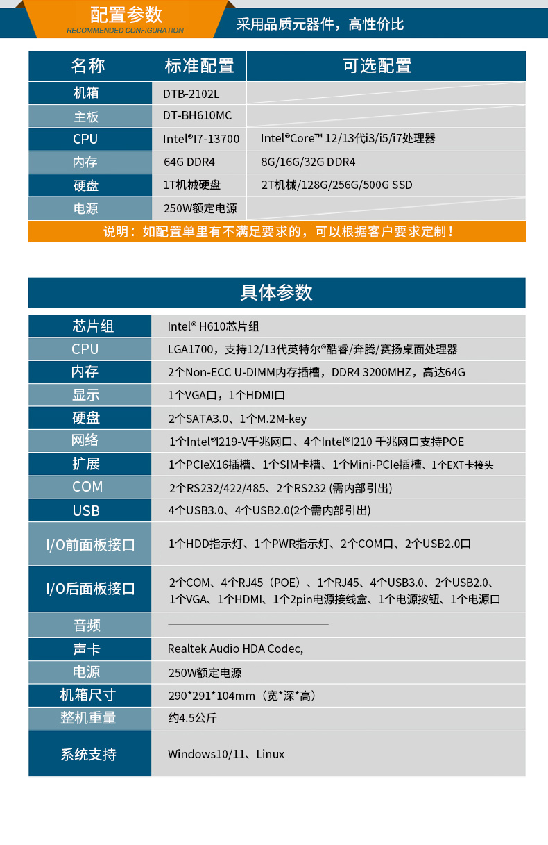 桌面式福建工控機,端口豐富5個千兆網口,DTB-2102L-BH610MC.jpg