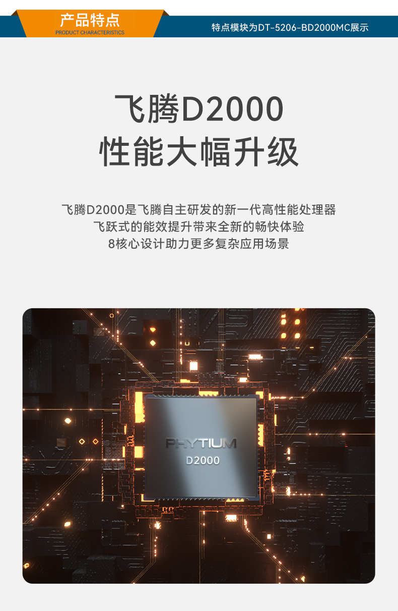 東田國產飛騰D2000 CPU,壁掛式保定工控機,DT-5206-BD2000MC.jpg
