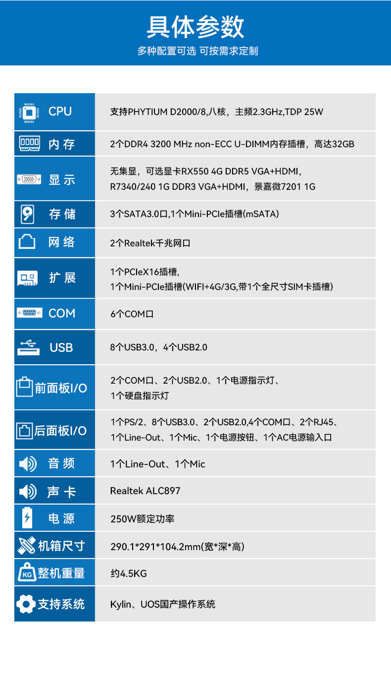 國產飛騰桌面式福建工控機,搭載Kylin UOS國產系統,DTB-2102L-BD2KMC.jpg